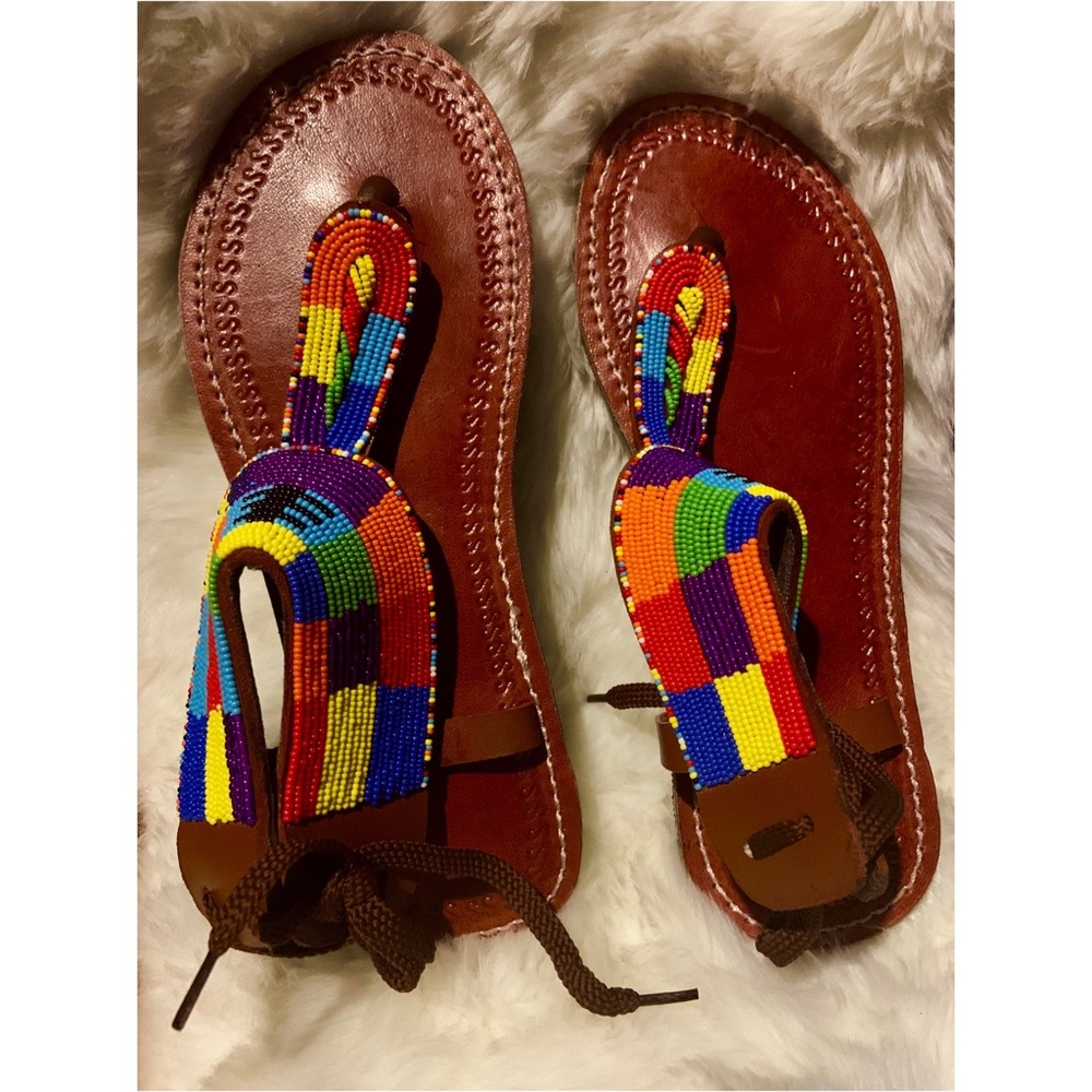 Exquisite Beaded Sandals